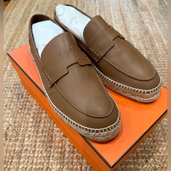 Hermes leather espadrilles NWT - Picture 1 of 4